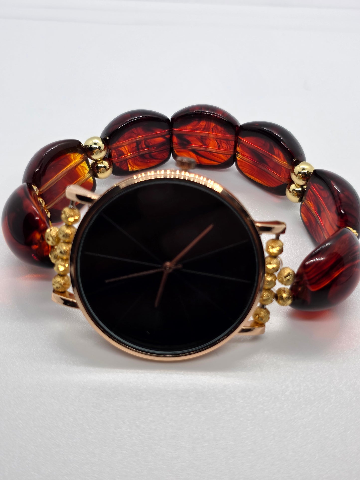 amber resin watch