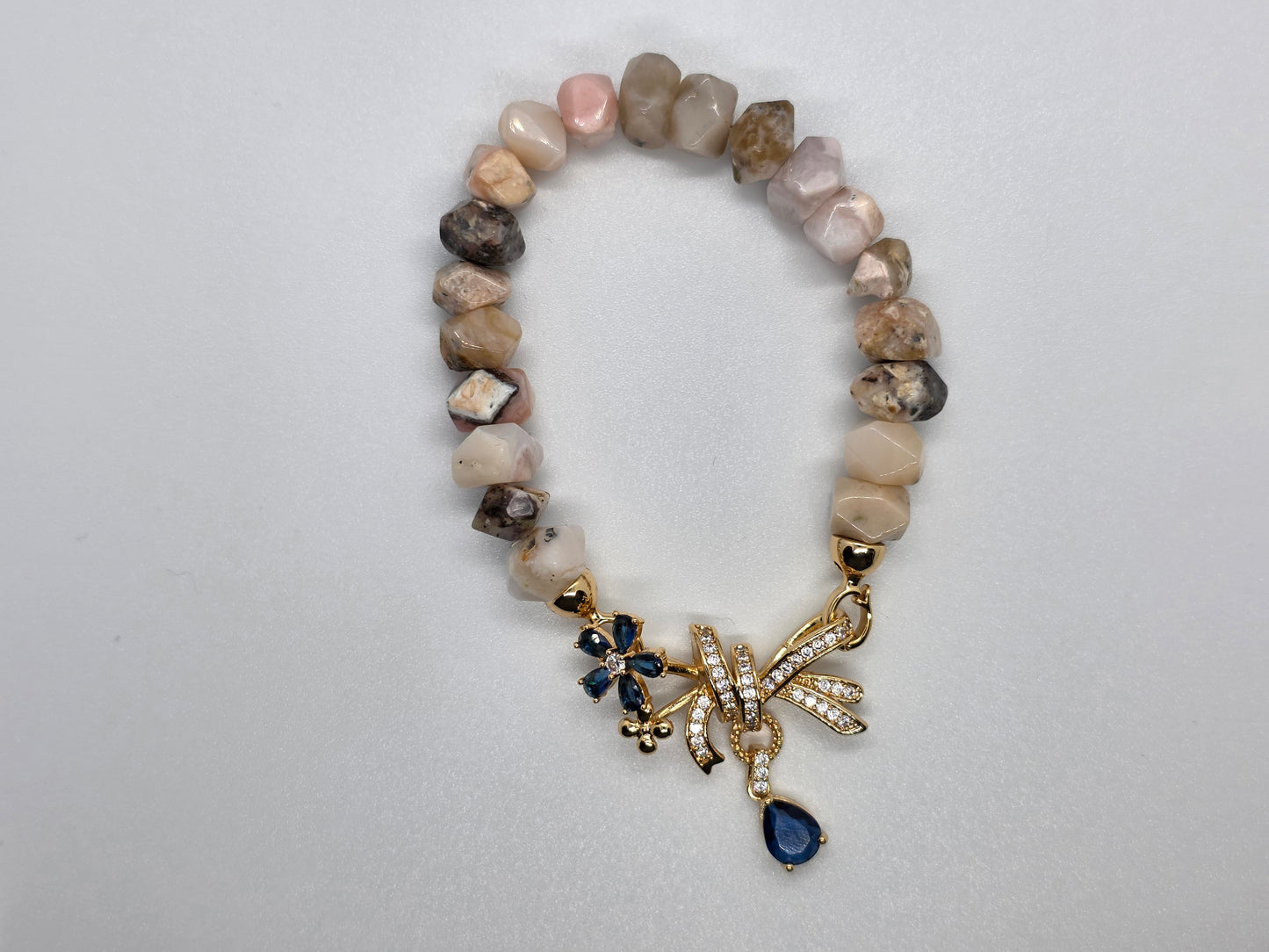 Pink opal bracelet