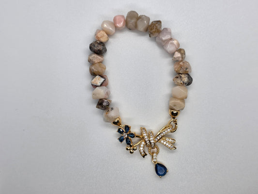 Pink opal bracelet